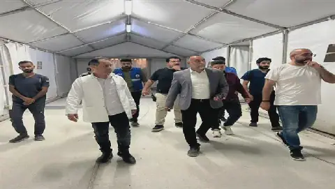 Egyptian Health Official Inspects Services for Palestinians at Sheikh Zuweid Hospital
