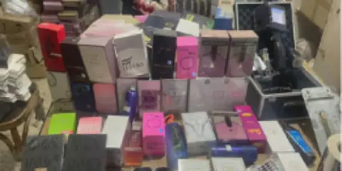 Egyptian Authorities Crack Down on Unlicensed Perfume Factory in Giza