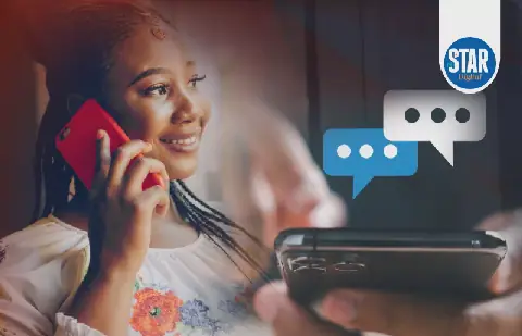 Market share in domestic mobile voice and SMS traffic