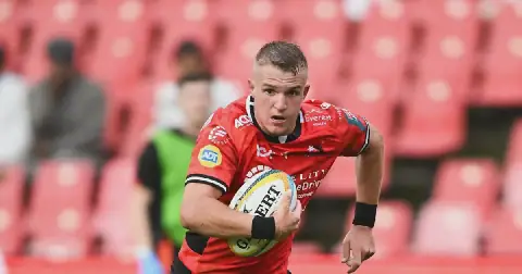Nico Steyn of the Lions during their United Rugby Championship match between against the Dragons at Ellis on 28 March 2026.
