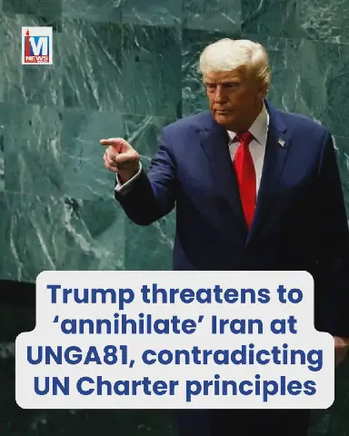 Trump Threatens Iran at UNGA, Sparking Concerns Over UN Charter Principles