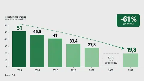 Algeria's Foreign Exchange Reserves Projected to Decline to $19.8 Billion by 2031