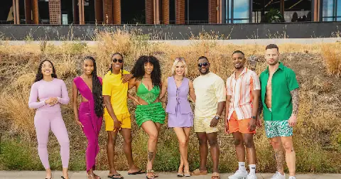 Cast of 'Tropika Island Of Treasure' season 12 Amanda du-Pont, Lalela Mswane, Caster Semenya, Nadia Nakai, Leandie du Randt, Wiseman Mncube, Sandile Mahlangu and Francois Hougaard .