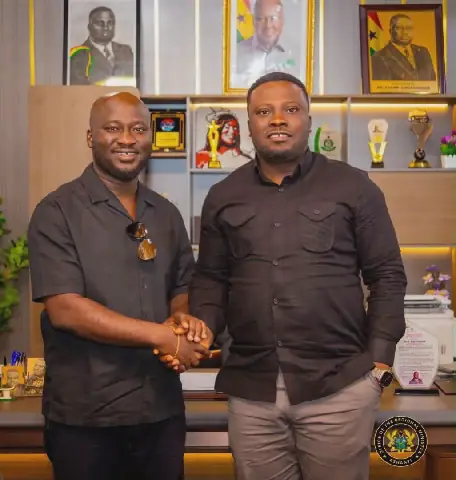 Okai Mintah engages Ashanti Regional Minister on youth leadership ahead of NDC youth elections