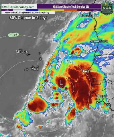 Instituto Nacional de Meteorologia e Geofísica prevê chuva e agravamento do estado do mar em Cabo Verde