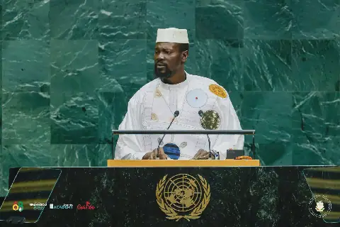 Guinea's President Mamadi Doumbouya Addresses the UN General Assembly