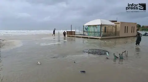 ITCV Monitors Tourist Infrastructure Damage from Tropical Storm Gonzalo in Cabo Verde's Sal Island
