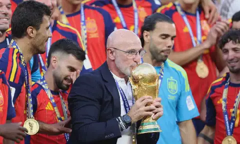 Spain's De La Fuente Praises Team Effort in World Cup Win