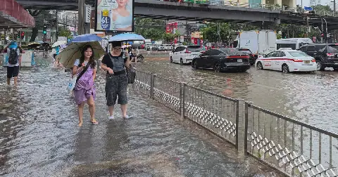 Bangkok declares flood disaster as heavy rain submerges roads and canals