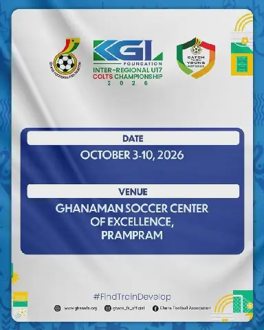 500 Young Talents Set for 2026 KGL U-17 Colts Championship in Prampram