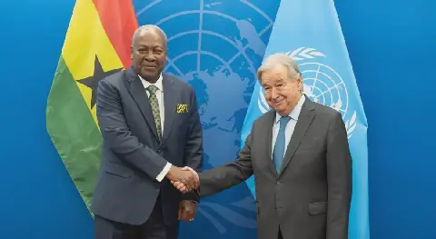 UN Secretary-General expresses optimism about future, pledges support for Mahama, AU