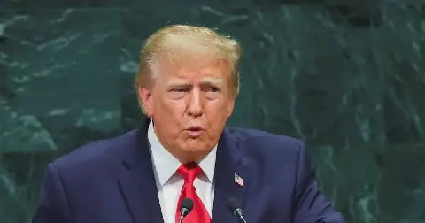 US President Donald Trump addresses the 81st United Nations General Assembly at UN headquarters in New York City, US, September 22, 2026. Picture: