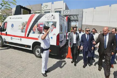 Egyptian Governor and Security Director Launch Electronic Traffic Services Unit