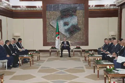 Algerian President Tebboune Meets with High Council of Scientific Community Abroad