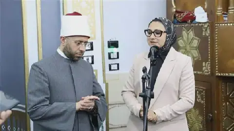 Egypt's Minister of Endowments and New Valley Governor Open Five Mosques, Lay Foundation for Five More