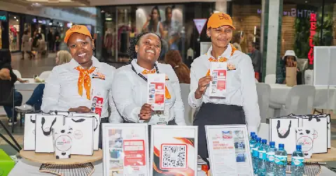 Kwadines guesthouse employees at the Mpumalanga tourism expo in Riverside Mall in Mbombela. Picture: