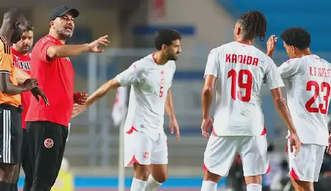 Moine Chaabani's First Match with Tunisia National Team Ends in Disappointment