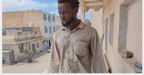 Investigative journalist Fisayo Soyombo speaks about the dangers of irregular migration to Libya during an interview