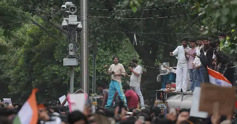 The youth-led Cockroach Janta Party plans nationwide demonstrations in the coming days demanding ECI head Gyanesh Kumar’s resignation. Picture: Reuters/Anushree Fadnavis