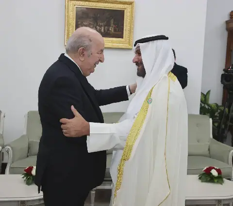 Algerian President Tebboune Meets OPEC Secretary General Al Ghais