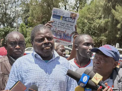 PWDs protest in Eldoret over delayed release of Sh15m