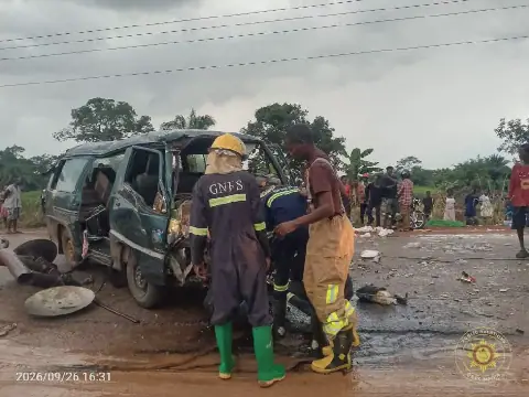 Two Dead, 14 Rescued After Bus-Tractor Collision on Kpetoe-Sarakope Road