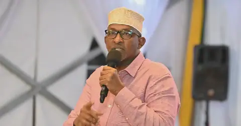 Aden Bare Duale is a prominent Kenyan politician who serves as the Cabinet Secretary for Health, a position he assumed on March 25, 2025 (Image: Files)