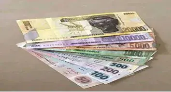 RDC : le franc congolais s’apprécie de 1,71 % à l’indicatif