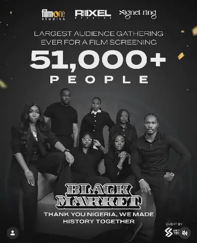 Nollywood's 'Black Market' Smashes Guinness World Record with 51,000 Viewers