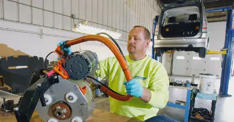 The RMI says there is an urgent need for technicians trained to work safely on high-voltage electrical systems. Picture: Reuters/