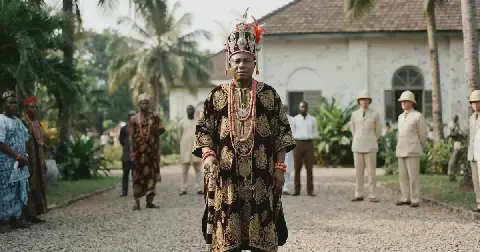 Archival Photograph Reveals Oputa II, Obi of Aboh, in Unexpected Setting