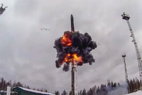 Russia's ballistic missile and jet-propelled drone blitz keeps Kyiv on edge