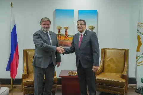 African Parliament Chief Receives Russian Ambassador