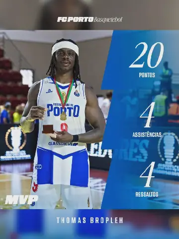 Liberian Thomas Bropleh Leads FC Porto to Ninth Super Cup, Named MVP