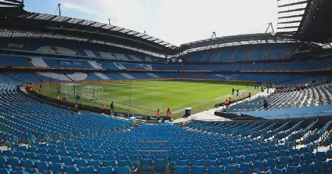 A general view inside Manchester City's home ground, Etihad Stadium, ahead of their Premier League clash against Sunderland this month.
