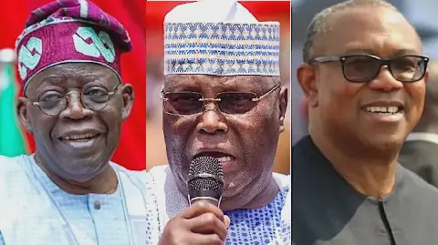 Tinubu, Atiku and Obi