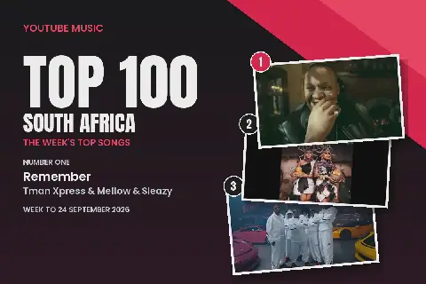 YouTube Music TOP 100 South Africa Chart Update