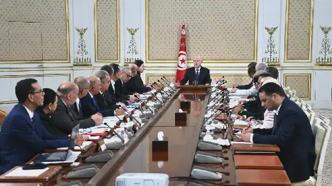 Tunisian President Leads Cabinet Meeting to Discuss Decree Revisions