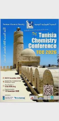 Tunisia to Host 23rd Chemistry Days Conference from December 20-23, 2026