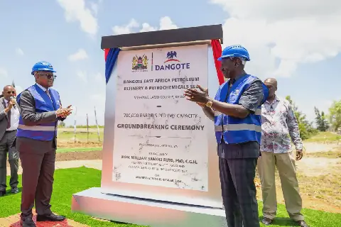 WATCH LIVE: Groundbreaking of Dangote Lamu refinery