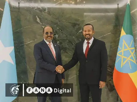 Somali President Hassan Sheikh Mohamud Arrives in Addis Ababa