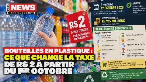Mauritius Introduces Extended Tax on Plastic Bottles