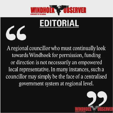 Namibia's Decentralisation Efforts Still in Limbo