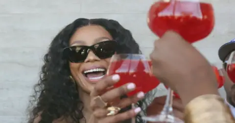 Bonang Matheba launches her collaboration with La Parada restaurant in Midrand.