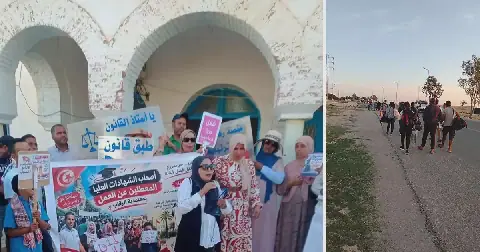 Tunisian Unemployed Graduates Resume March to Demand Jobs