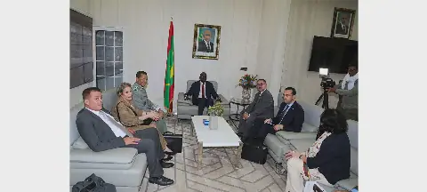 Mauritania's Finance Minister Meets Algerian Customs Director General