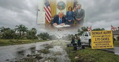 Trump Launches War on Mosquitoes and Ticks Amid Dengue Fever Outbreak in Florida