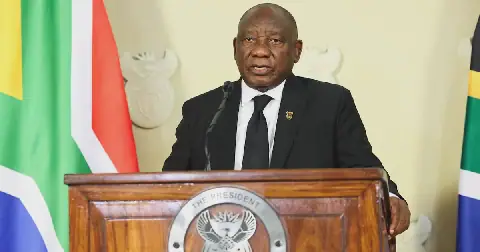 President Cyril Ramaphosa addresses the nation on the steps being taken by Government to confront gender-based violence and femicide (GBVF), and provides an update on investigations into the murders of women in and around the City of Ekurhuleni. President Cyril Ramaphosa addresses the nation on the steps being taken by Government to confront gender-based violence and femicide (GBVF), and provides an update on investigations into the murders of women in and around the City of Ekurhuleni. Picture: GCIS
