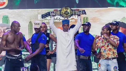 Chaos Erupts as Celebrities Face Off in Lagos Boxing Ring