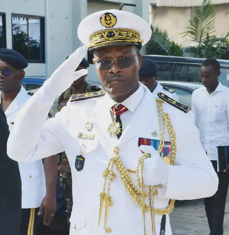 Benin's Naval Forces Bid Farewell to Counter-Admiral Fernand Maxime Ahoyo